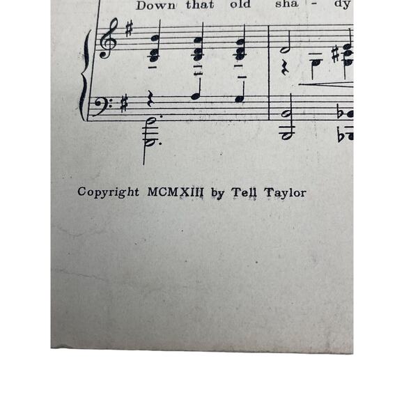 1913 When The Maple Leaves Were Falling Sheet Music Tell Taylor - Picture 4 of 7